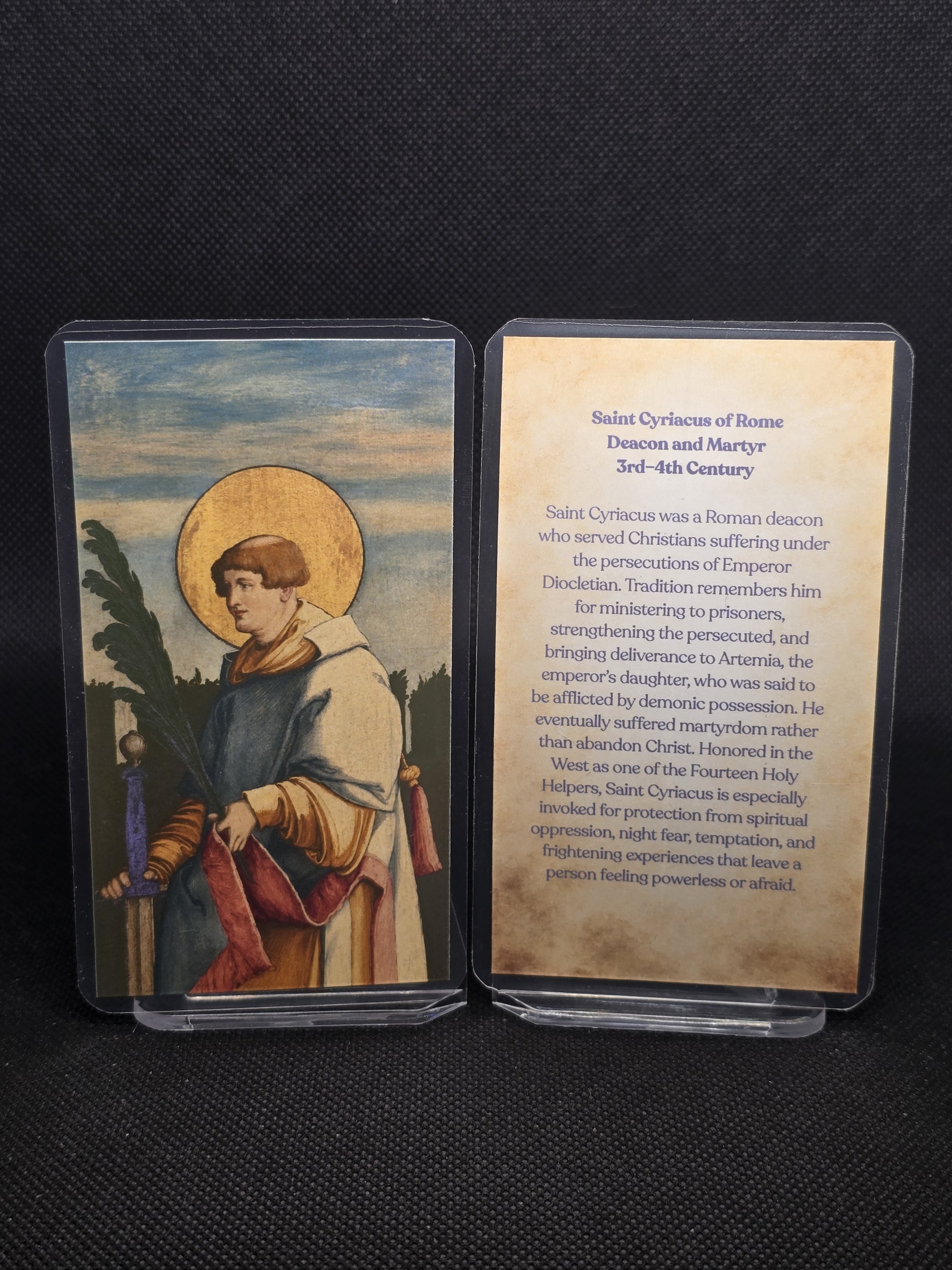 Saint Feofil (Theophilus) of Kiev Prayer Card | Holy Fool for